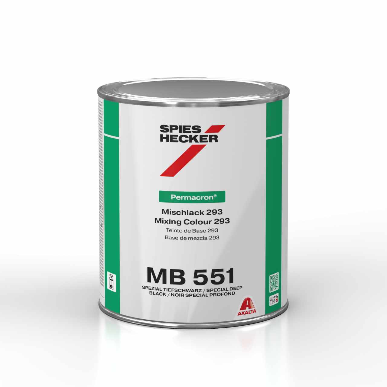 PERMACRON MIX.COL. S. 293 MB 551 SPECIAL DEEP BLACK 1.0L