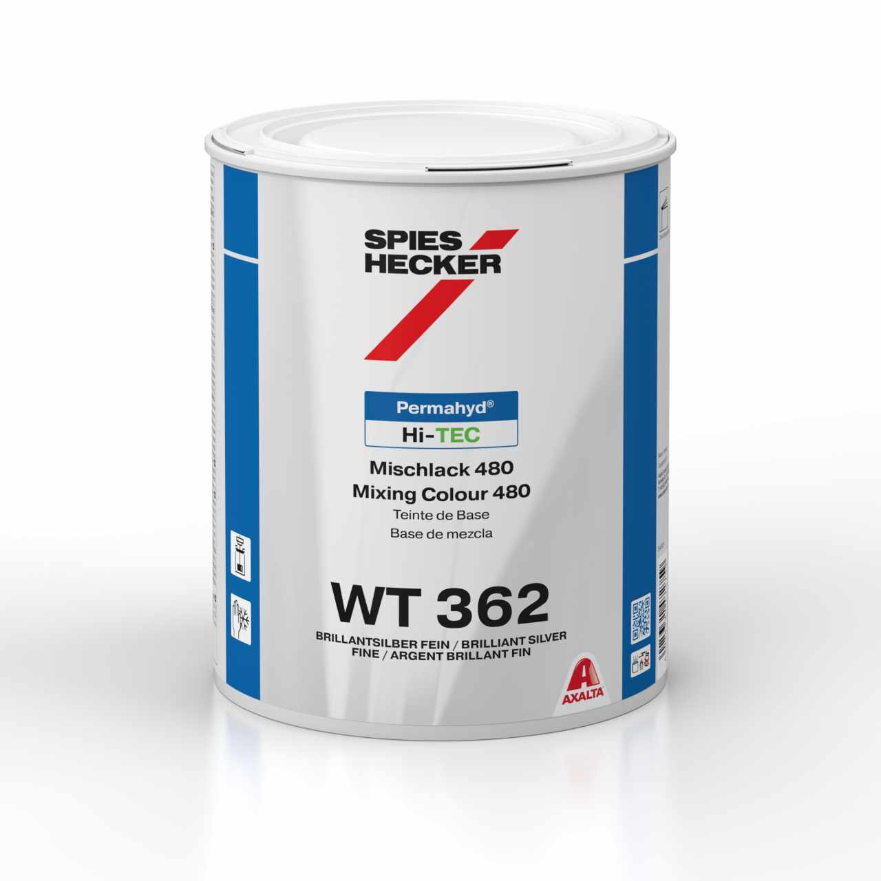 PERMAHYD HI-TEC 480 WT362 BRILLIANT SILVER FINE 1.0L