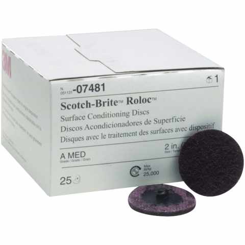 3M 07481 Scotch-Brite Roloc SC-DR gyorscsatlakozós tárcsa, A MED, 50mm, barna