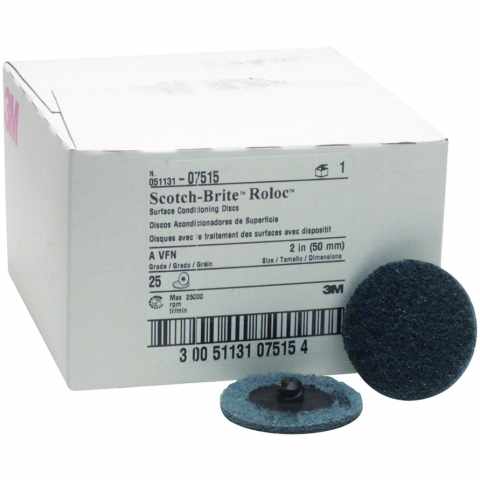 3M 07515 Scotch-Brite Roloc SC-DR gyorscsatlakozós tárcsa, A VFN, 50mm, kék