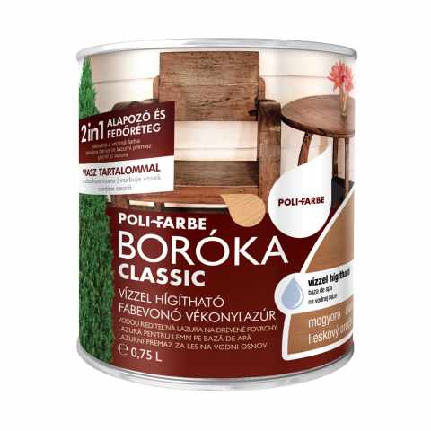 BORÓKA CLASSIC VÉKONYLAZÚR MOGYORÓ 0,75L