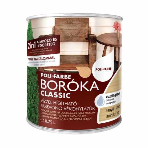 BORÓKA CLASSIC VÉKONYLAZÚR FENYŐ 0,75L