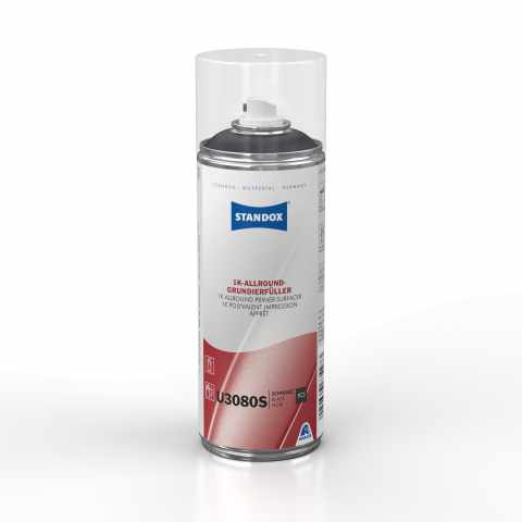STANDOX 1K ALLROUND PRIMER SURFACER U3080S BLACK SPRAY 0.4L