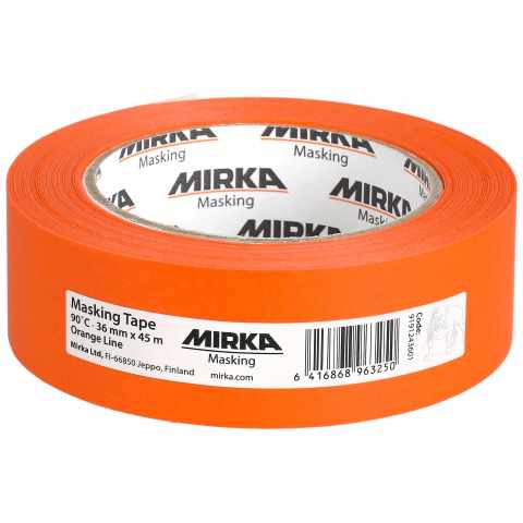 Mirka Orange Line maszkolószalag 90°C 36mmx45m (24db/csomag)