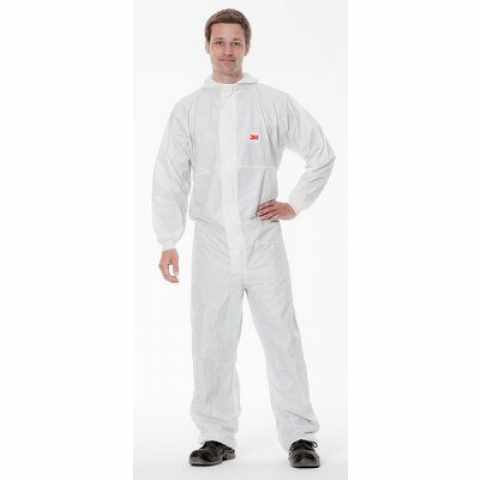 3M 4545 fehér védőoverall, védelmi típus: 5/6, méret: L