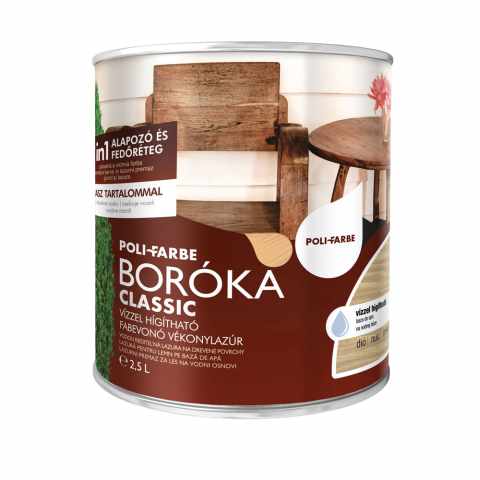 BORÓKA CLASSIC VÉKONYLAZÚR DIÓ 2,5L