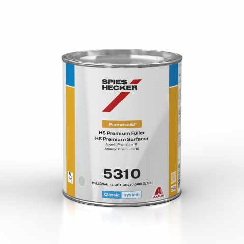 PERMASOLID HS PREMIUM SURFACER 5310 LIGHT GREY 3.5L