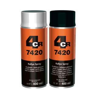 4CR 7420 Rallye spray selyem fekete 400ml