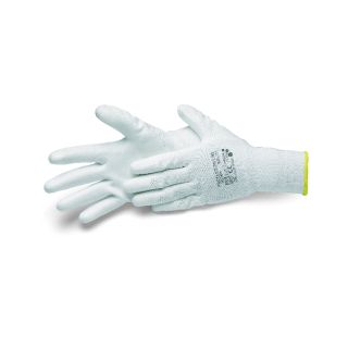 NYLON KESZTYŰ 10 FEHÉR PU BEVONAT XL