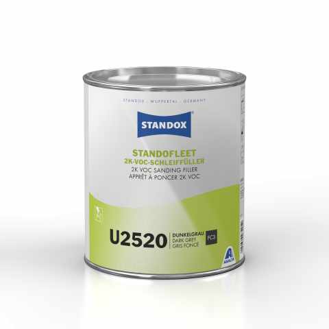 STANDOFLEET 2K SANDING FILLER DG U2520 FC3 DARK GREY 3.5L