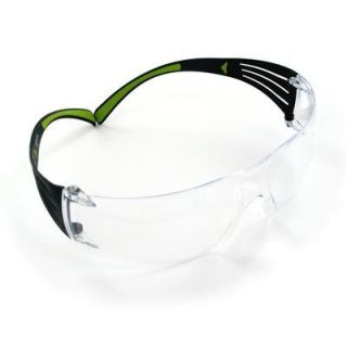 3M SecureFit SF401AF-EU Védőszemüveg, víztiszta, fekete/zöld