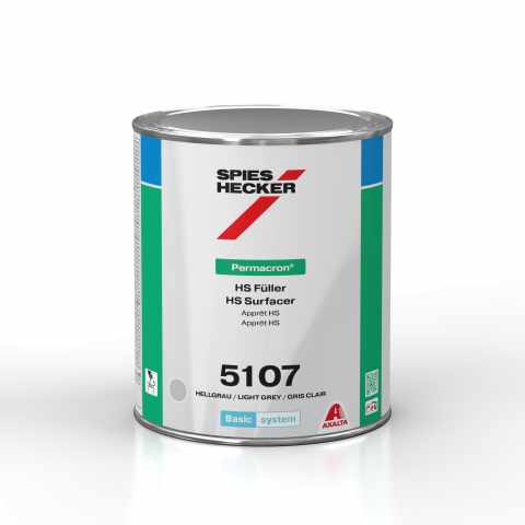 PERMACRON HS SURFACER 5107 LIGHT GREY 1.0L
