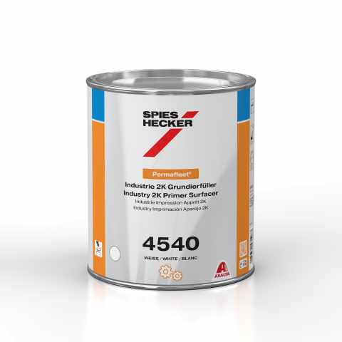 PERMAFLEET INDUSTRY 2K PRIMER SURFACER 4540 WHITE 3.5L