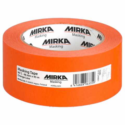 Mirka Orange Line vízálló maszkolószalag 90°C 48mm x 45m (18db/csomag)