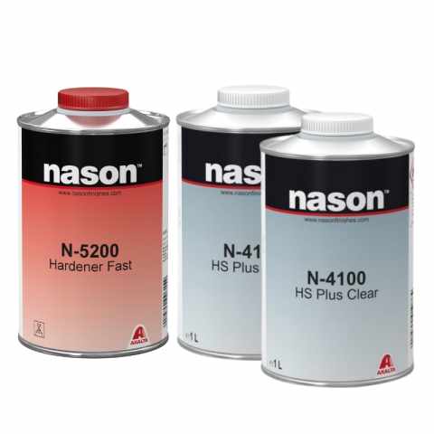 NASON N-4100 HS PLUS CLEAR 1.0L (2 db) + NASON N-5200 HARDENER FAST 1.0 L (1 db)