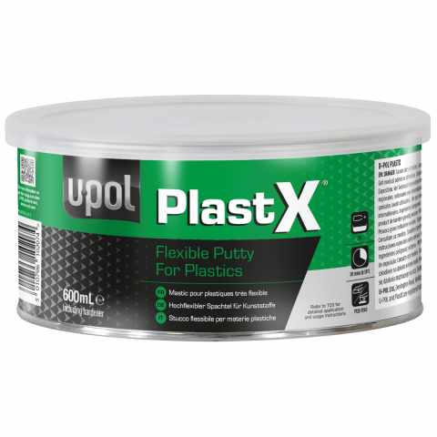 U-POL PLASTX/6 FLEXIBLE PUTTY FOR PLASTX (INCL HARDENER) 600ML