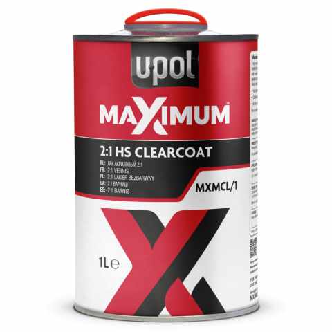 U-POL MXMCL/1 MAXIMUM HS CLEARCOAT (2:1) 1.0L